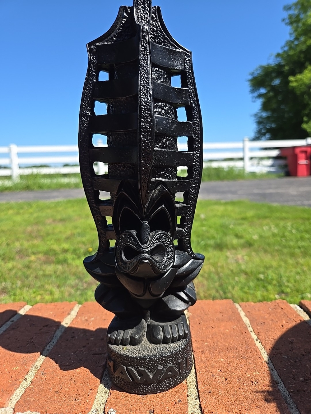 1972 Coco Joe's Lava Tiki Statue #123 ALII LONO 10.75" High Made-in-Hawaii